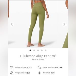 Align 25” - Bronze green - size 4